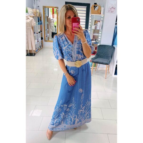 Spring-farmerhatású maxi ruha - Image 4